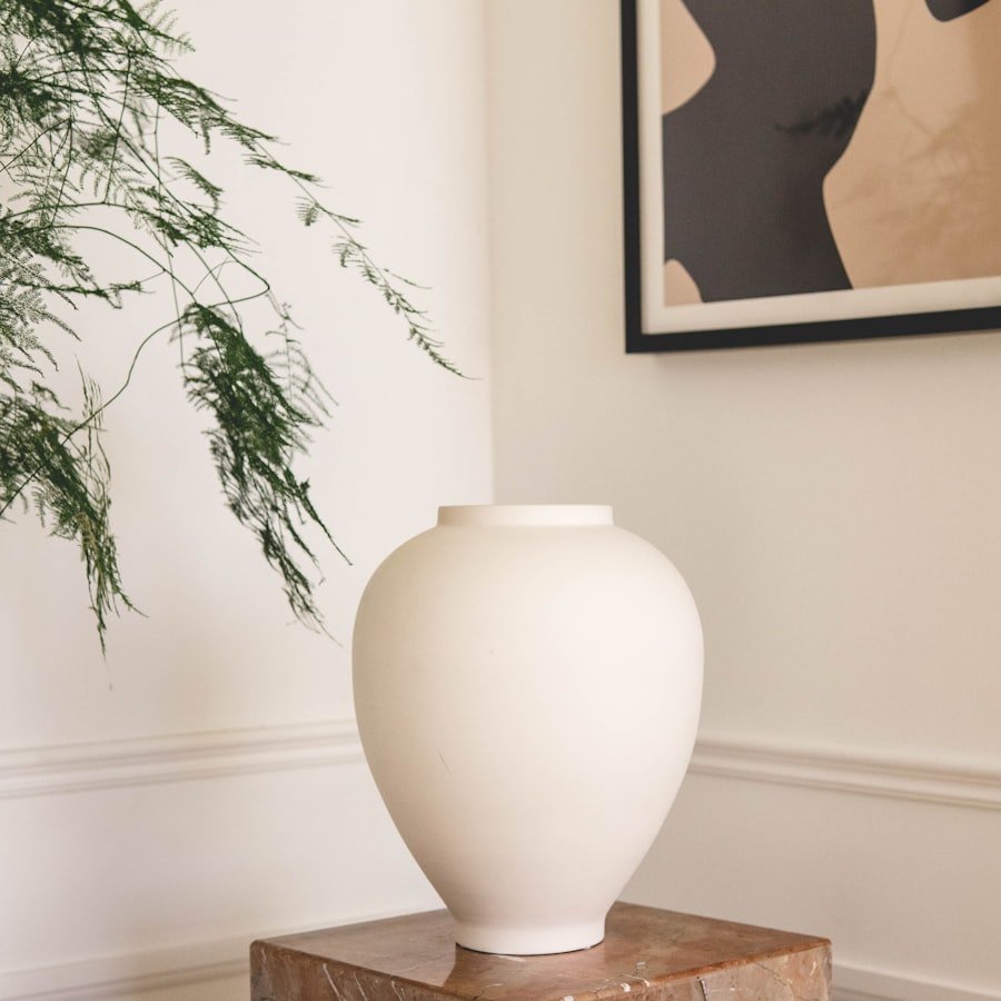 Nordic Ceramic Fluted Vase Set